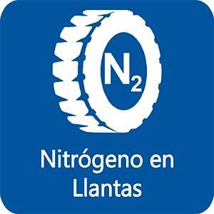 Icono Nitrógeno en llantas